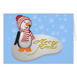 おもしろいなペンギン-雪のメリーなクリスマス