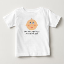 おもしろいな赤ん坊のTシャツ