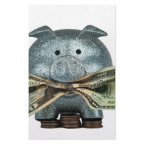お金を食べる銀製の貯金箱 カスタマイズレター用品