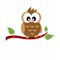 かわいいフクロウのTシャツ