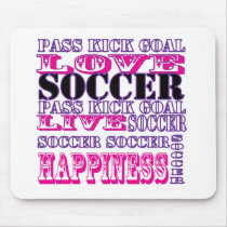 かわいい愛サッカーMousepad マウスパッド