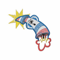 びんロケット 刺繍入りポロシャツ