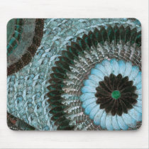 アフリカの蝶翼の芸術Mousepad - Dusyの青