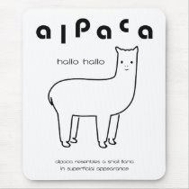 アルパカMousepad マウスパッド