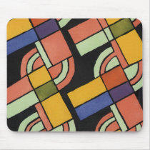 アール・デコの幾何学的なパターン- Mousepad