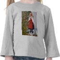 カールラーションのクリスマスツリーの上のTシャツ tシャツ