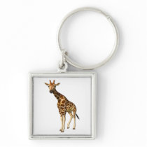キリンの正方形Keychain