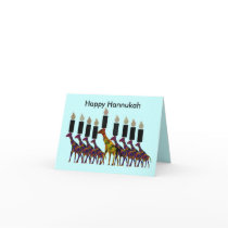 キリンのHannukah Menorahカード