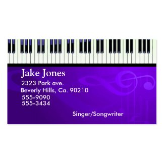 キーボードのピアノオートクチュール ビジネスカード