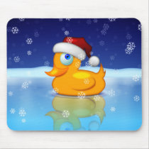 クリスマスのアヒル マウスパッド