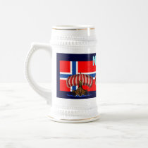 クールなノルウェーのビールのジョッキの設計
