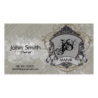 グランジな紋章学 名刺テンプレート