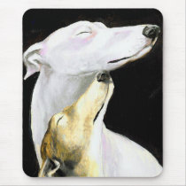 "グレイハウンド愛"犬の芸術Mousepad