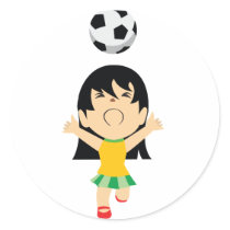 サッカーの女の子