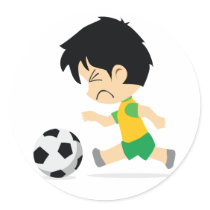 サッカーの男の子