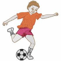 サッカーの男の子