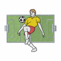サッカーの選手のロゴ ポロシャツ
