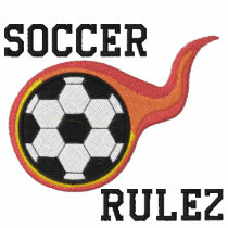 サッカーのRulezによって刺繍されるワイシャツ