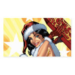 サンタのAlリオによるセクシーなクリスマスプレゼントのピンナップ 名刺