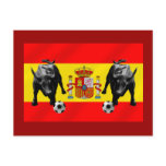 スペインのEspañaのLaのFuria Rojaのfutbolのトロの旗