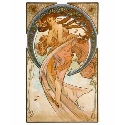 ダンス(1898年)、アルフォンス島Mucha 作者：vintagetreasurechest