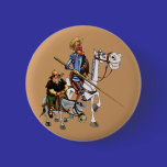 ドンQUIJOTE、SANCHO、ROCINANTE y RUCIO - chapa 缶バッジ