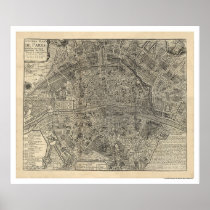 ニコラスde Fer 1700年著パリ市の地図