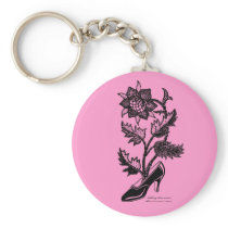 ハイヒールの花Keychain キーホルダー