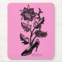 ハイヒールの花Mousepad マウスパッド