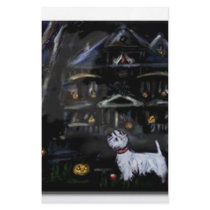 ハロウィンのWestieによって通われる家 オリジナルレター用品