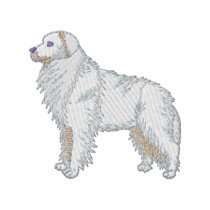 ハンガリー語Kuvasz 刺繍入りポロシャツ