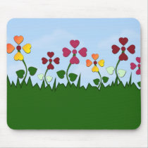ハートの花Mousepadの分野