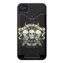 ハードロックの頭骨のギター音楽iPhone 4の4s場合 Id Iphone 4 ケース