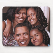バラック・オバマ及びFamily_Mousepad マウスパッド