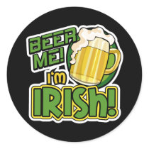 ビール私私はアイルランド人のセントパトリックの日のステッカーです