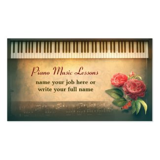 ピアノ注文の名刺