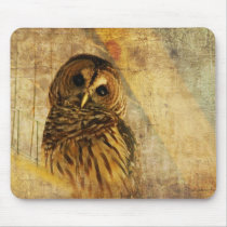 フクロウMousepad -アメリカフクロウ マウスパッド