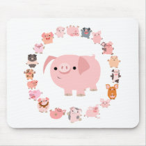 ブタの曼荼羅のmousepad マウスパッド