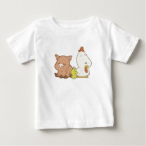ブタ、ひよこ、及び鶏
