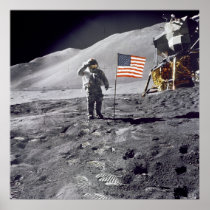 ポスターかプリント: 月の人- NASA 1969年