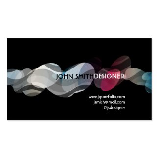 ポップアート及び波 名刺