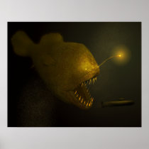 モンスターの魚ポスター