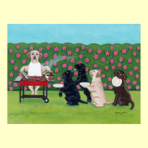 ラブラドル・レトリーバー犬の芸術のプリント ポスター