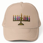 リスのHannukah Menorahの帽子