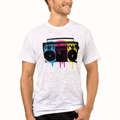 レトロCMYK Boomboxの落書きのスプレー式塗料の設計 作者：Old30Bastard