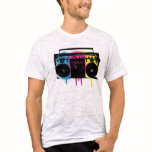 レトロCMYK Boomboxの落書きのスプレー式塗料の設計