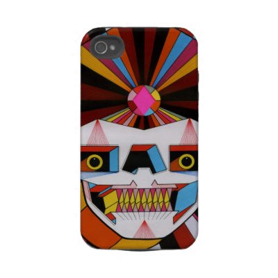 ロボット頭骨 IPHONE 4 TOUGH ケース 作者：bonethrower