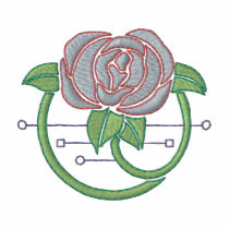 ローズの芸術Nouveau ポロシャツ