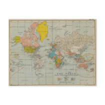 ヴィンテージの世界地図