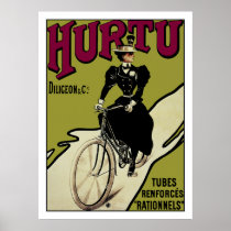 ヴィンテージの自転車ポスター: Hurtuの自転車